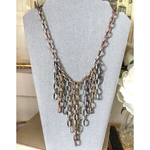 Gypsy Soule Mixed Metals Chain, Multi Strand Statement Necklace